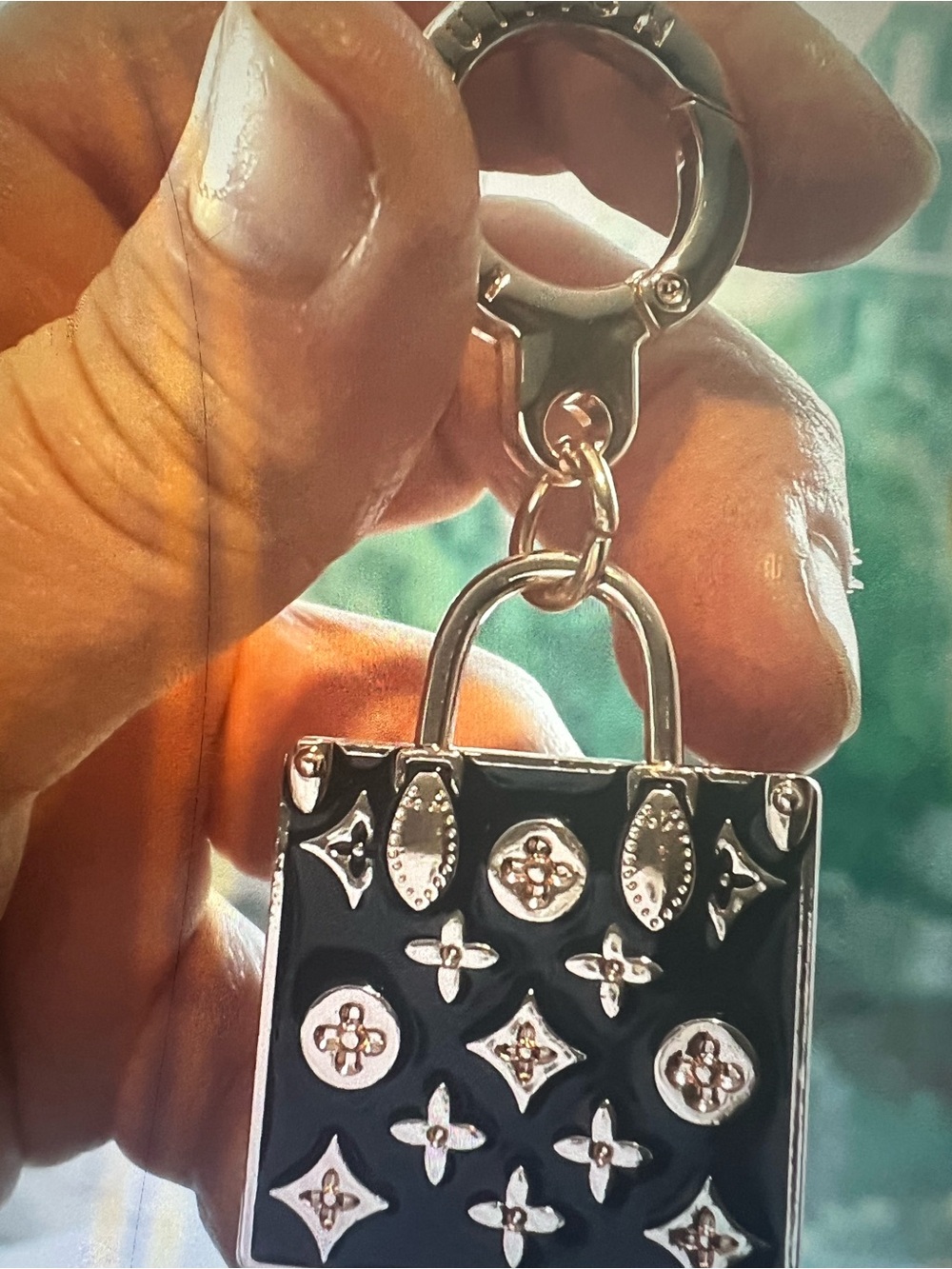 Unbranded Black Tote-Shaped Keychain - Women Accessories